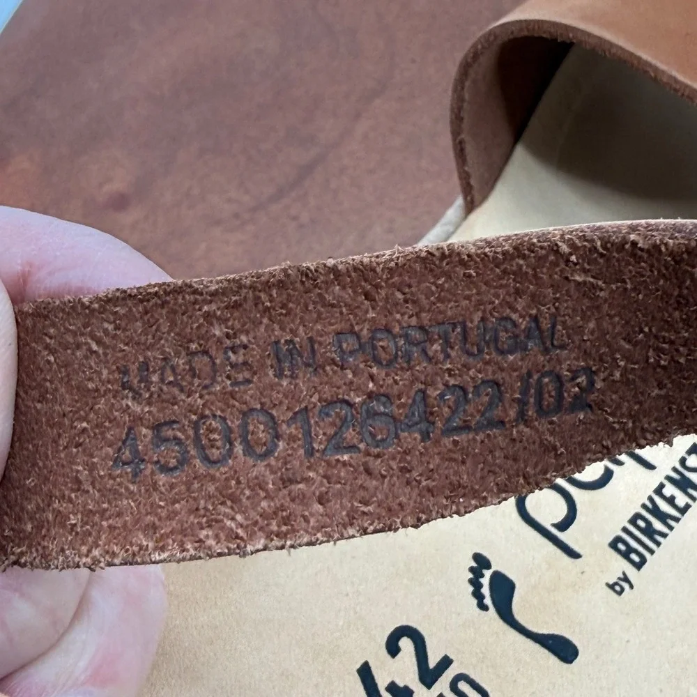 Papillio Birkenstock Glenda Sandals Womens Pecan Brown Nubuck Platform 42 L11 M9